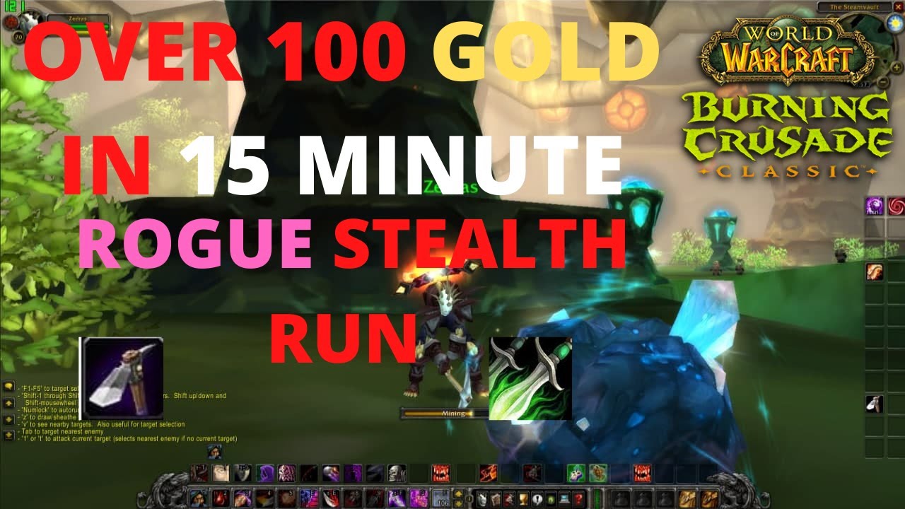 More than 100 Gold Per 15 Minutes & The Steamvaults Stealth Farming