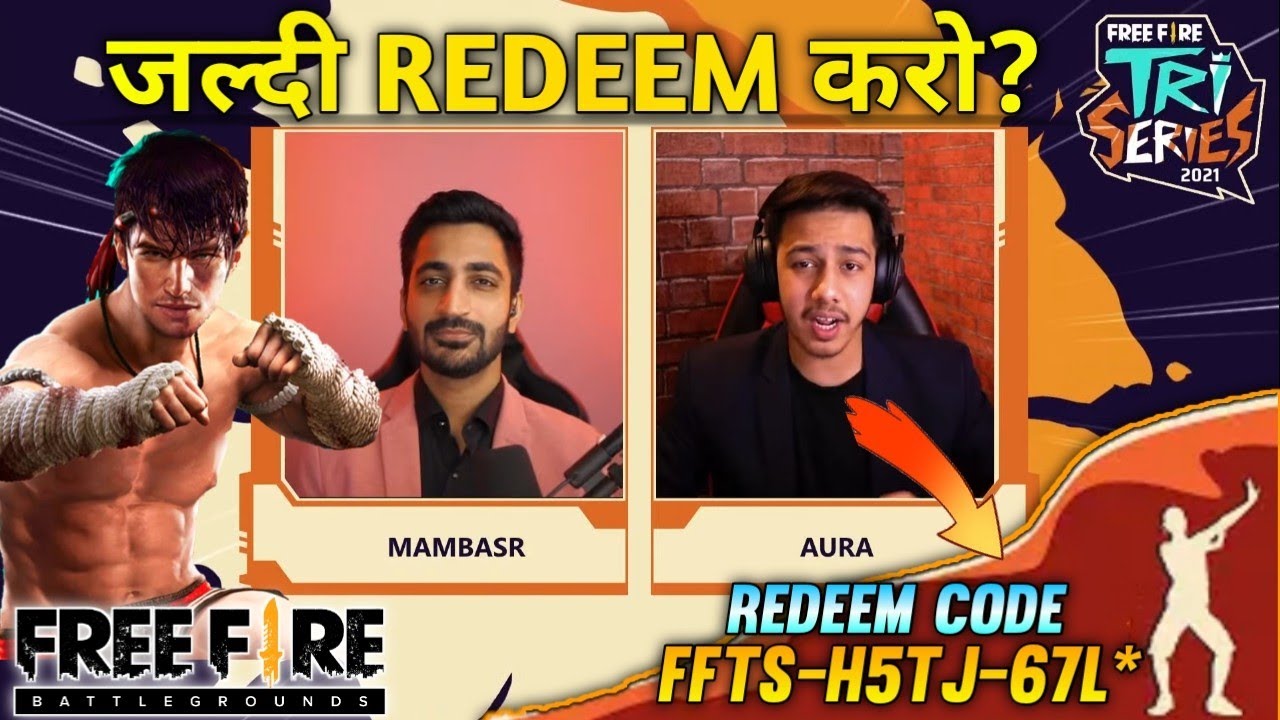 FREE FIRE TRI SERIES REDEEM CODE | REDEEM CODE FREE FIRE | FREE FIRE REDEEM CODE TODAY