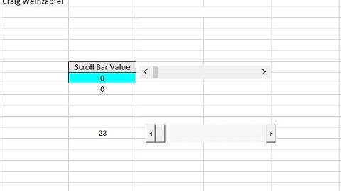 How to use a Scroll Bar control
