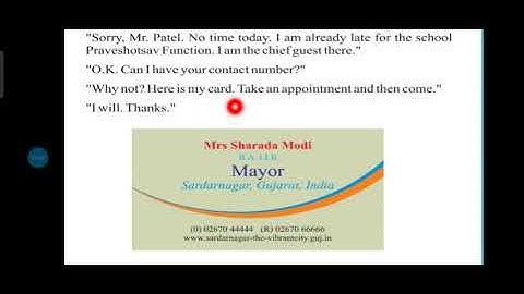 std 7 English sem 1 Unit 3 Yes,I will (Activity 3 Can i have your five minutes?)