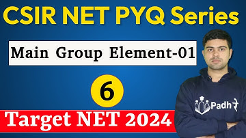 Main Group Elements-01 PYQ OF CSIR NET Chemistry Previous Year Paper CSIR NET Chemical science