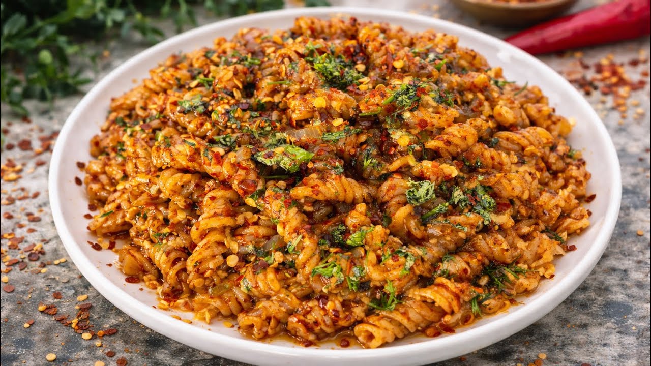 Masala Pasta Recipe | Indian Style Spicy Pasta | easy recipe | new recipe #food #cooking #foodie #yt