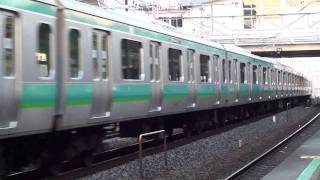 【JR東】E231系0番台常磐線　15連で南柏高速通過