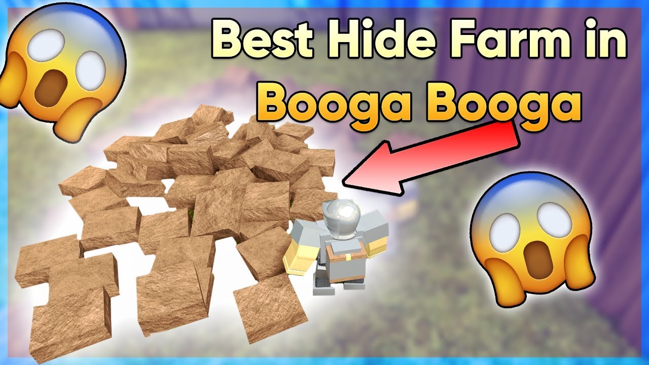 How To Farm Hide In Booga Booga Best Hide Farming Method Youtube - roblox booga booga easy to cook and plant youtube