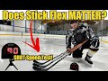 How does stick flex affect shot speed - 65 vs 75 vs 95 hockey stick flex test