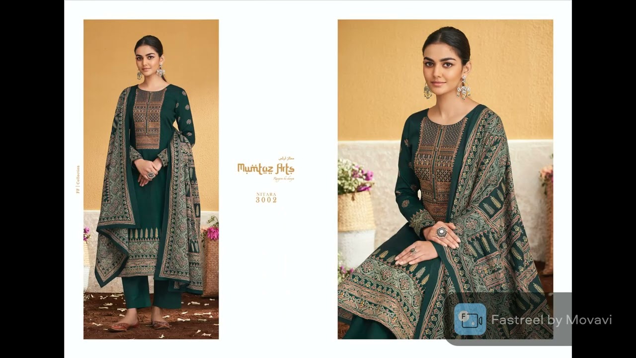 29 MUMTAZ ARTS NITARA PURE VISCOSE JAM SATIN DRESS MATERIAL COLLECTION