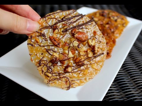 How to Make Chocolate Almond Florentines - Lace Cookie Recipe