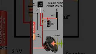 simple amplifier circuit diagram 12volt #shorts #electronic #amplifier #shortvideo