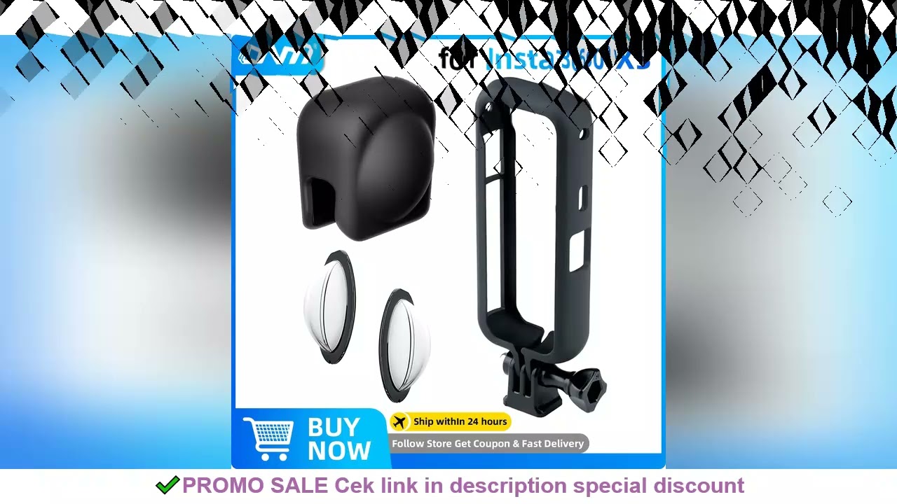 Insta360 X3 Lens Cap Protector + Protection Frame + Lens Guards for Insta 360 X3 Camera Protector Se
