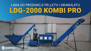 Linia Do Produkcji Pelletu Ldg-2000 Kombi Pro 18 Kw, Do 220 Kgh.