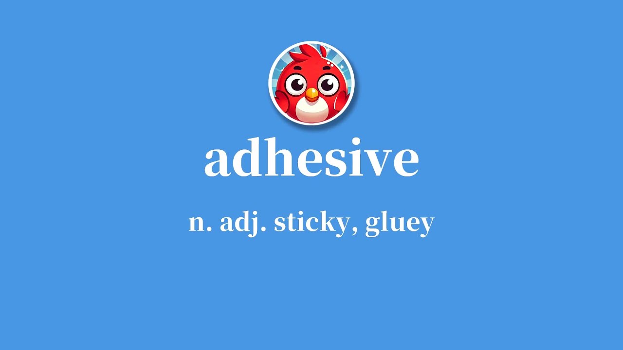Adhesive: Meaning, Pronunciation, Definition in American & British English - adhesiveness adhesives