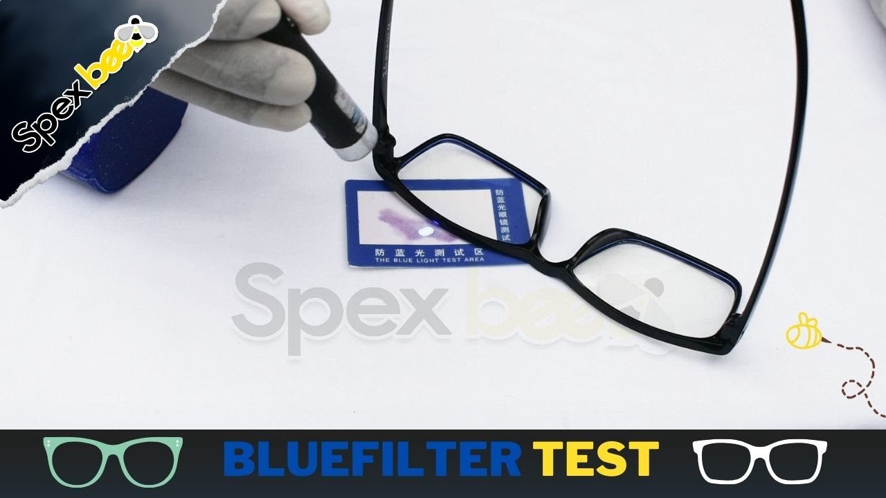 How to test Blue filter lens Bluecut lens Bluefilter lens YouTube