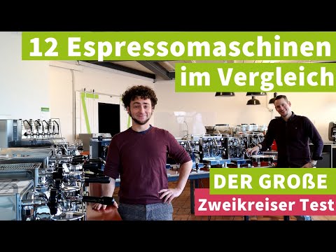 12 Espressomaschinen im Vergleich - der große Zweikreiser-Espresso Test