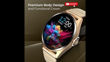 Titan Crest Premium Mesh Strap Smart Watch, 1.43" AMOLED Display