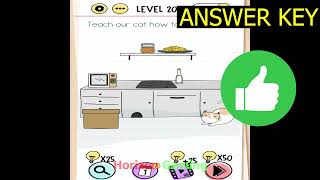 Brain Test Tricky Puzzles LEVEL 204 Teach our cat how to hunt please - Gameplay Walkthrough Android screenshot 4