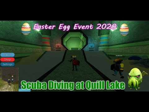 Obtaining The Egg Of Cthulhu Roblox Scuba Diving At Quill Lake Easter Egg Event 2020 Youtube - karina omg roblox youtube quill lake