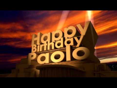 Happy Birthday Paolo