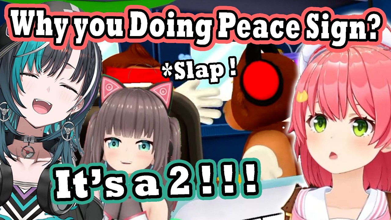 Miko Keeps Getting Bottled & Slapped by Matsuri & Chihaya While Playing as the Deaf Monkey!
