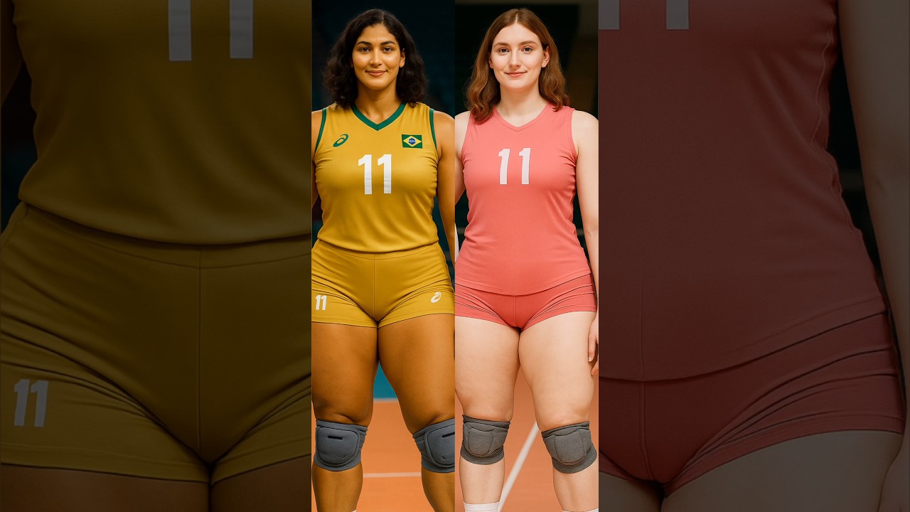 Dua Pemain Bola Voli Paling Tampan #tinggi #wanita tinggi #gadis tinggi #cantik #bola voli #gpower