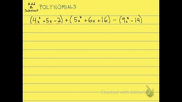 5.2.59 Add and Subtract Polynomials