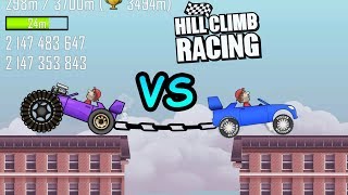 Hill Climb Racing - Rally Car Vs Garage Rally Car Gameplay