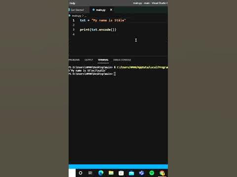 encode() function in python | Python #shorts - YouTube
