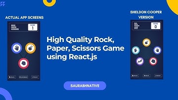 High Quality Animated Rock Paper Scissors Game using React.js