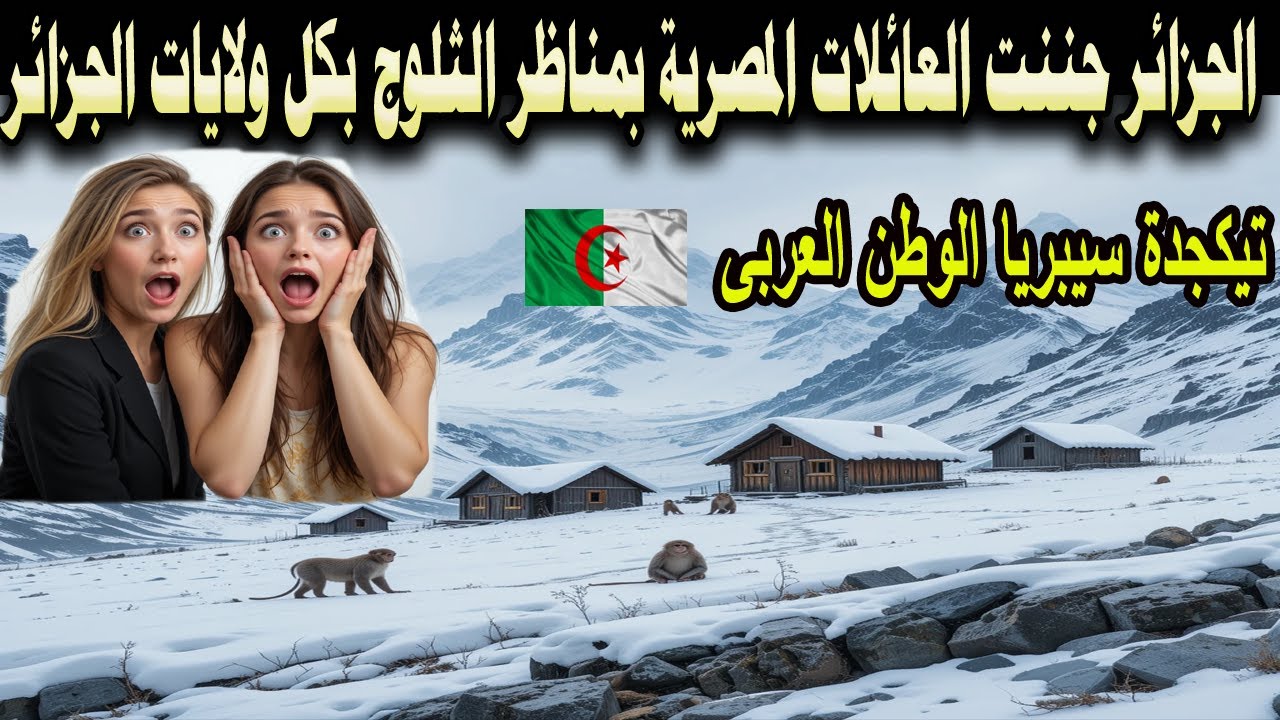 #شاهد الجزائر جننت العائلات المصرية بمناظر الثلوج بكل ولايات الجزائر