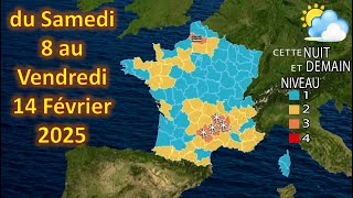 prévision météo France du Samedi 8 au Vendredi 14 Février 2025
