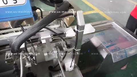 Automatic small bag sachet sorting counting filling horizontal cartoning machine video