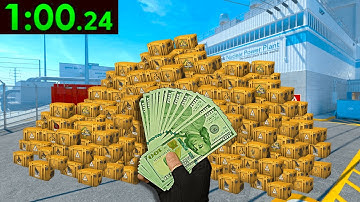 Opening $1000 of CS2 Cases in 1 minute