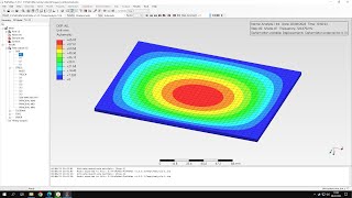 PrePoMax (CalculiX FEA) - Tutorial 31 - Preloaded modal analysis of a plate