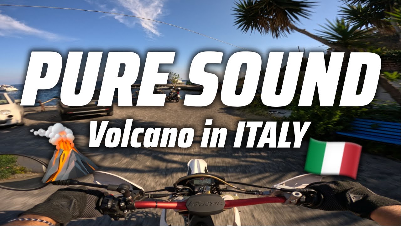 FANTIC 50 XE PURE SOUND ON VOLCANO 🌋🔥| Isola di VULCANO | Arrow exhaust