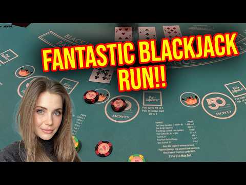 GETTING SOME LUCK! HIGH LIMIT BLACKJACK IN LAS VEGAS!! APRIL 1ST 2025