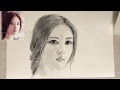 Portrait drawing, pencil drawing, hand drawing人物头像素描，铅笔画，画画手绘