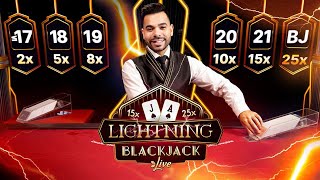 Lightning Blackjack Live Casino Gameplay & Big Wins Evolution Gaming #Blackjack #casino #livecasino