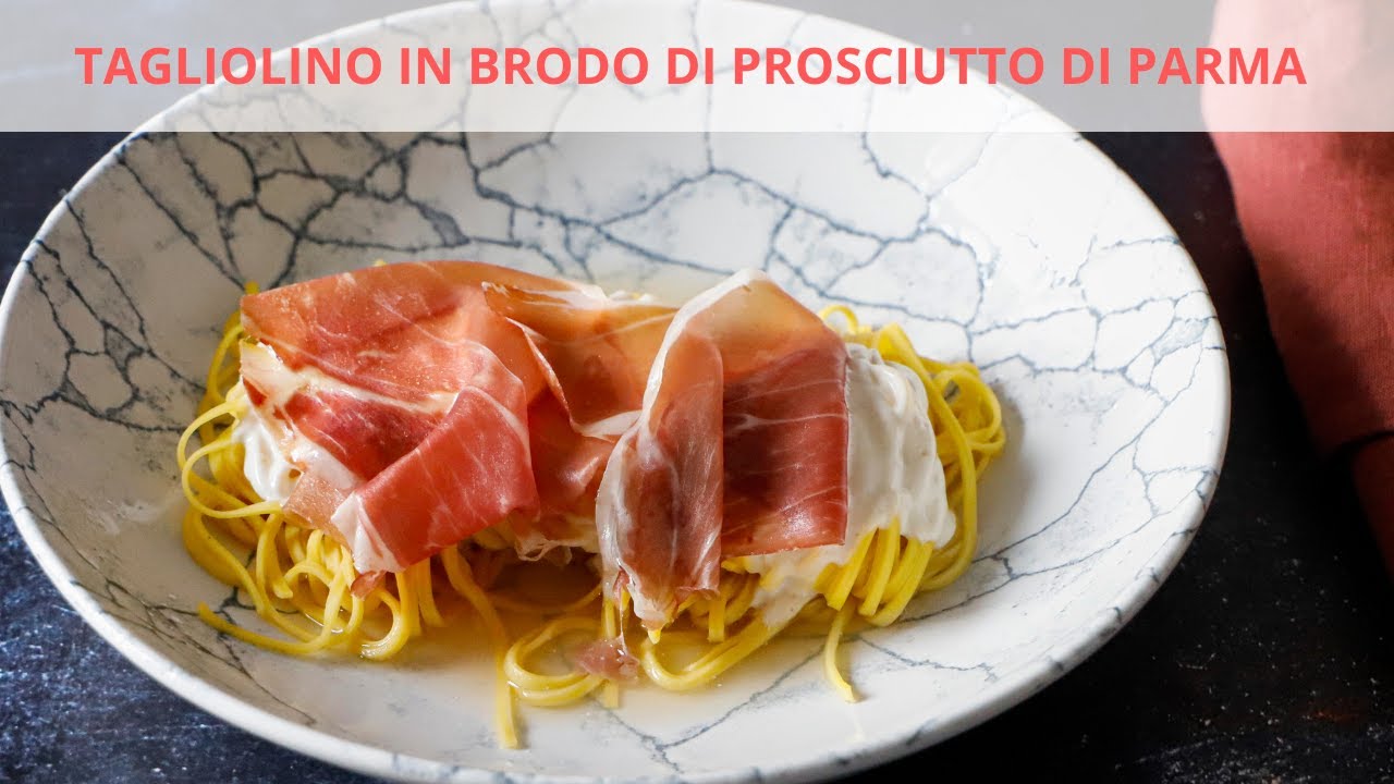 Tagliolino in brodo di Prosciutto di Parma e spuma di parmigiano I ChefDeg I Saporie