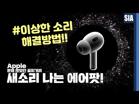 애플 에어팟 <strong>새소리</strong> 이상한 소리 문제 해결 이렇게 해보세요
