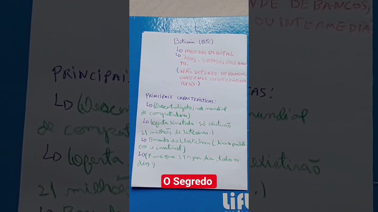 O SEGREDO DO BITCOIN - "parte: 01"