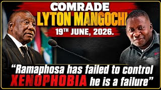 COMRADE LYTON MANGOCHI _RAMAPHOSA HAS FAILED TO STOP XENOPHOBIA #viralreels #lytonmangochi #kalindo