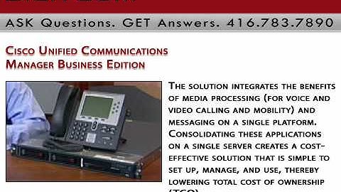 Cisco Unified Communications Manager Business Edition Digitcom.ca Business Phone Systems