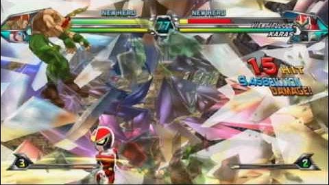 Tatsunoko vs. Capcom: Ultimate All Stars "Alex & Ken the Eagle vs Viewtiful Joe & Karas Fight #1"