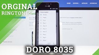 How to Change Ringtones in DORO 8035 – Ringtone List