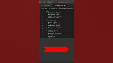 Pure CSS Arrow Pointer shape Design  in Html and CSS  (Short tutorial) #html #css #short