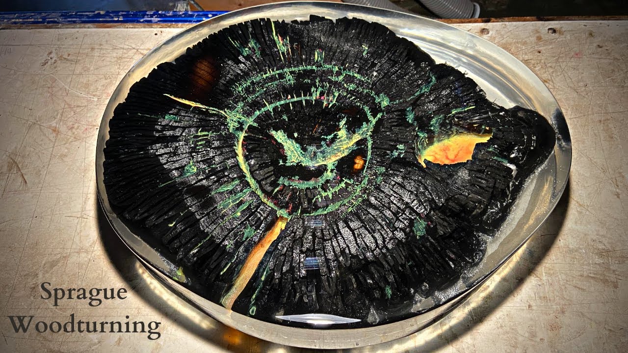 Resin Casting Fire, Charcoal and Resin! YouTube