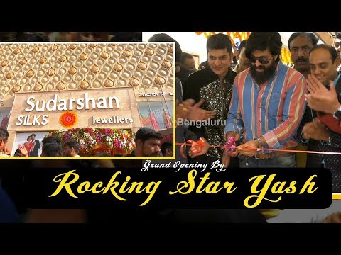 SUDARSHAN SILKS & JEWELLERS | Marathahalli BRANCH Grand Opening By Rocking Star Yash