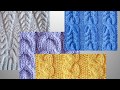 Очаровательный  узор "КОСА" спицами со схемами. Вязание Knitting Knitted Diy