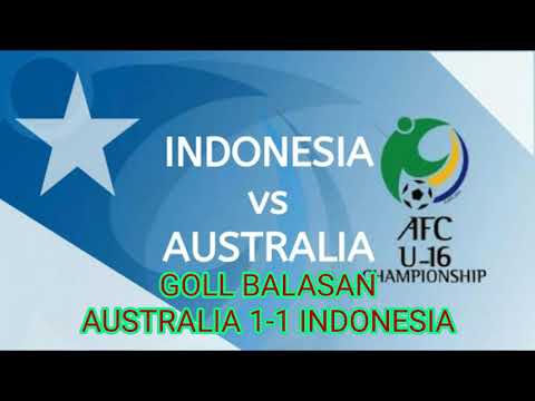 Gollll Indonesia vs Australia (1-1).......AFC U16