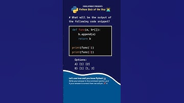 Python Quiz: Question No. 51 👨‍💻