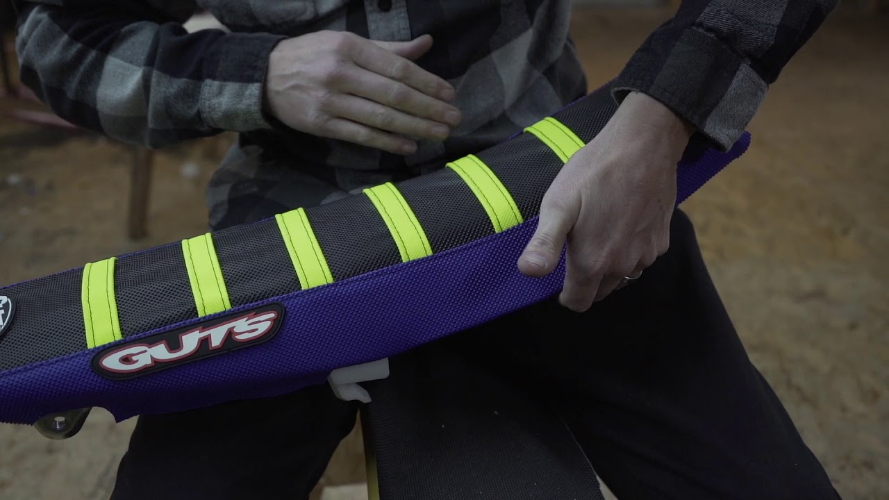 Guts Racing staple on seat cover YouTube